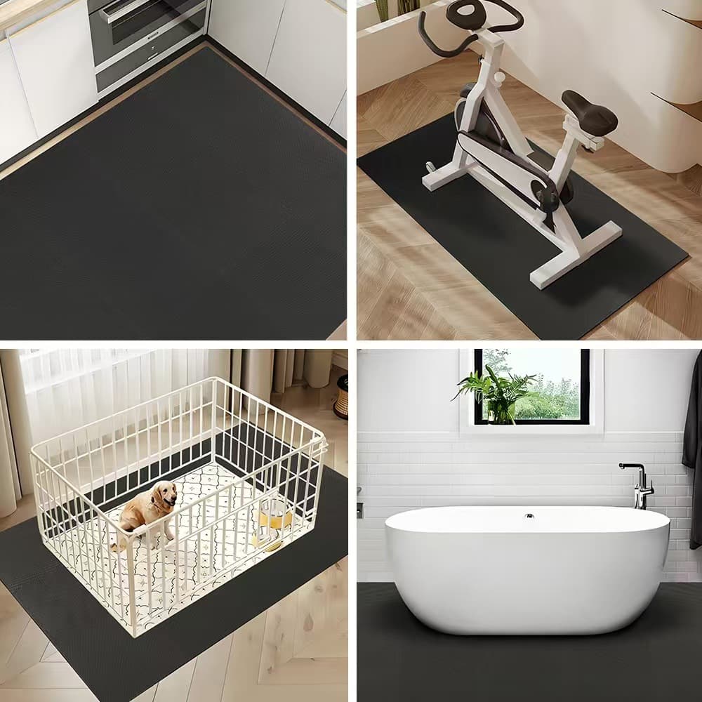 New striped non-slip mat floor mat for home bedroom, living room, study room and office removable spliced mat floor mat