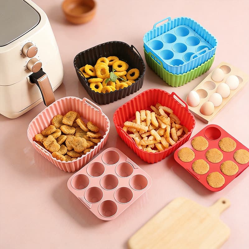 Cross-border Silicone Baking Mold Set Kitchen Pudding Egg Tart Dessert Muffin Cup Mousse Cake Mold Wholesale