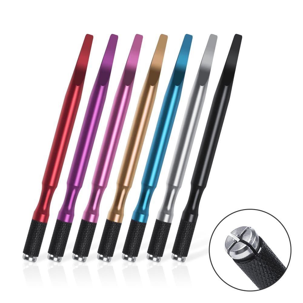 Aluminum Alloy Single-Head Embroidery Pen Waist-Cinching Eyebrow Tattoo Handmade Craft Pen Wholesale from China