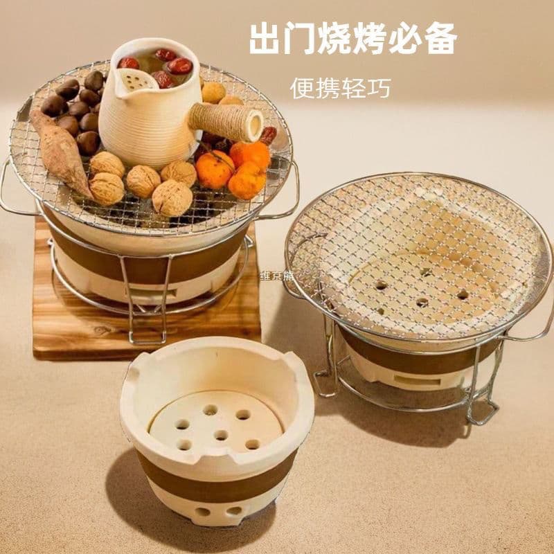 Bbq Grill for Indoor Tea Brewing, Traditional Hot Pot Stove, Trendy Charcoal Stove, Outdoor Charcoal Stove