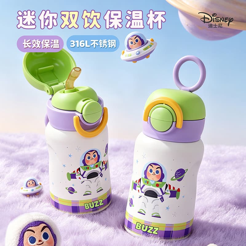 Toy Story children's thermos cup for girls and students going to school special water cup Buzz Lightyear kettle Woody Trace
