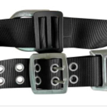 Emergency Rescue Belt FZL-LT-YD - Fire safety belt composed of webbing, buckle, D-ring, and sliding plate
