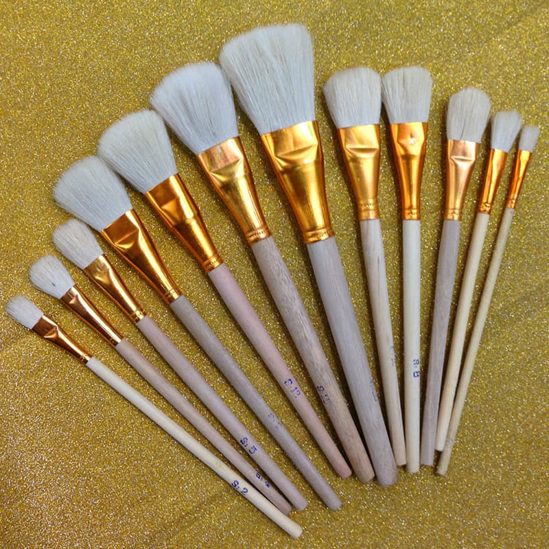 Sanjian Colored Painting Brush S Brush No Brush Craft Painting Dusting Brush Wool Brush Graffiti Dust Brush Ceramic Painting Brush