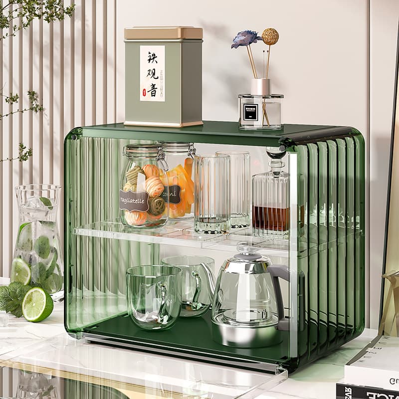Dustproof Cup Holder Shelf Table Cup Acrylic Water Cup Tea Cup Rack Coffee Cup Mug Storage Box