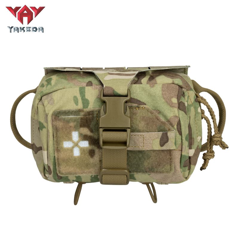 YAKEDA Factory Direct Tactical Quick-Release Medical Pouch Portable Outdoor Survival First Aid Nylon Bag
