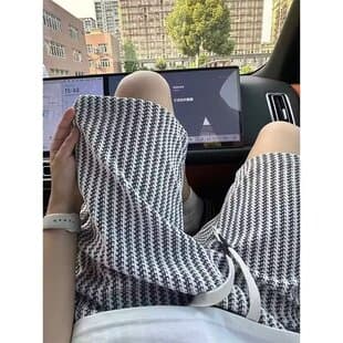 Japanese Style Striped Shorts for Men Summer Loose Straight-Leg Retro Casual 5-Inch Shorts