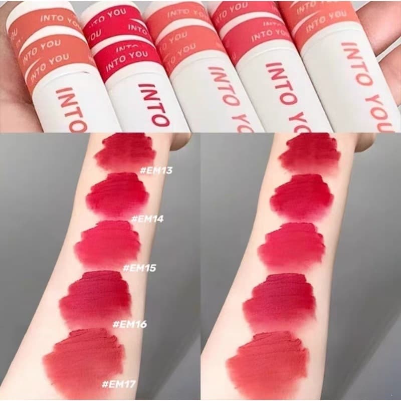 intoyou Lip Mud Lipstick Heart Adores You Heroine Matte Velvet Liquid Lipstick Matte Powder Lip Gloss Authentic
