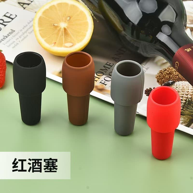 New red wine stopper silicone vacuum flip-top wine food-grade reusable double-sealed wine stopper