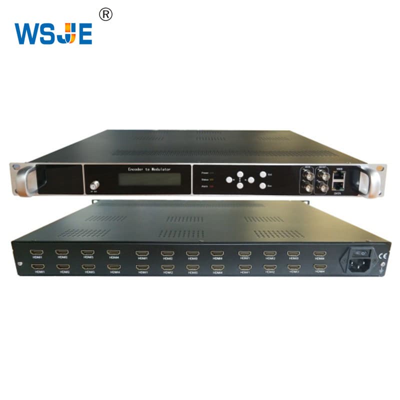 24-Channel HD Modulator HDMI to RF DVB-T DVB-C ATSC ISDB-T Hotel TV System