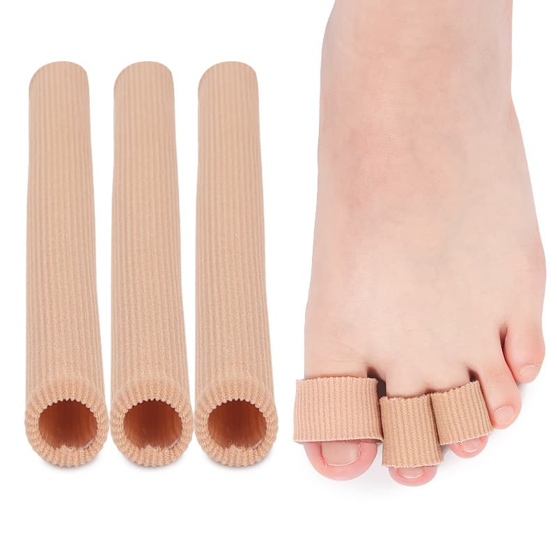 Fiber Trimmable Protective Gel Toe Sleeves for Blister Prevention, Corn Finger Sleeves, and Toe Covers
