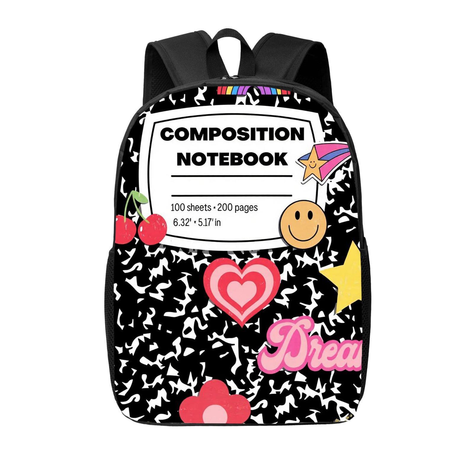 Cross-border burden-reducing large-capacity love backpack, simple, lightweight and personalized printed student backpack, one piece customized according to drawings