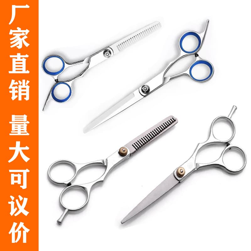 Factory Supply Detachable Thinning Shear 5.5 Inch Tooth Shear 6 Inch Flat Shear Hairdressing Barber Scissors Tooth Shear Stainless Steel