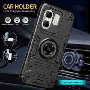 Compatible INFINIX Protector Case, Five Heroes Legend Phone Case with Rotating Stand, Protective Cover, Shockproof