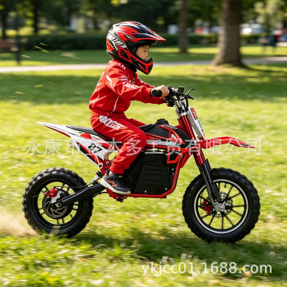 Cross-border Children's Off-road Electric Motorcycle 36V 500W Two-wheel Beach Buggy Battery Car Hub Motor