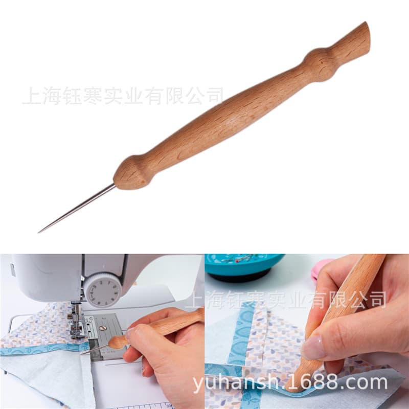 Stiletto&Pressing Tool Sewing Patchwork Hand Tool Sewing Pressing Cloth Pressing Beech Tool