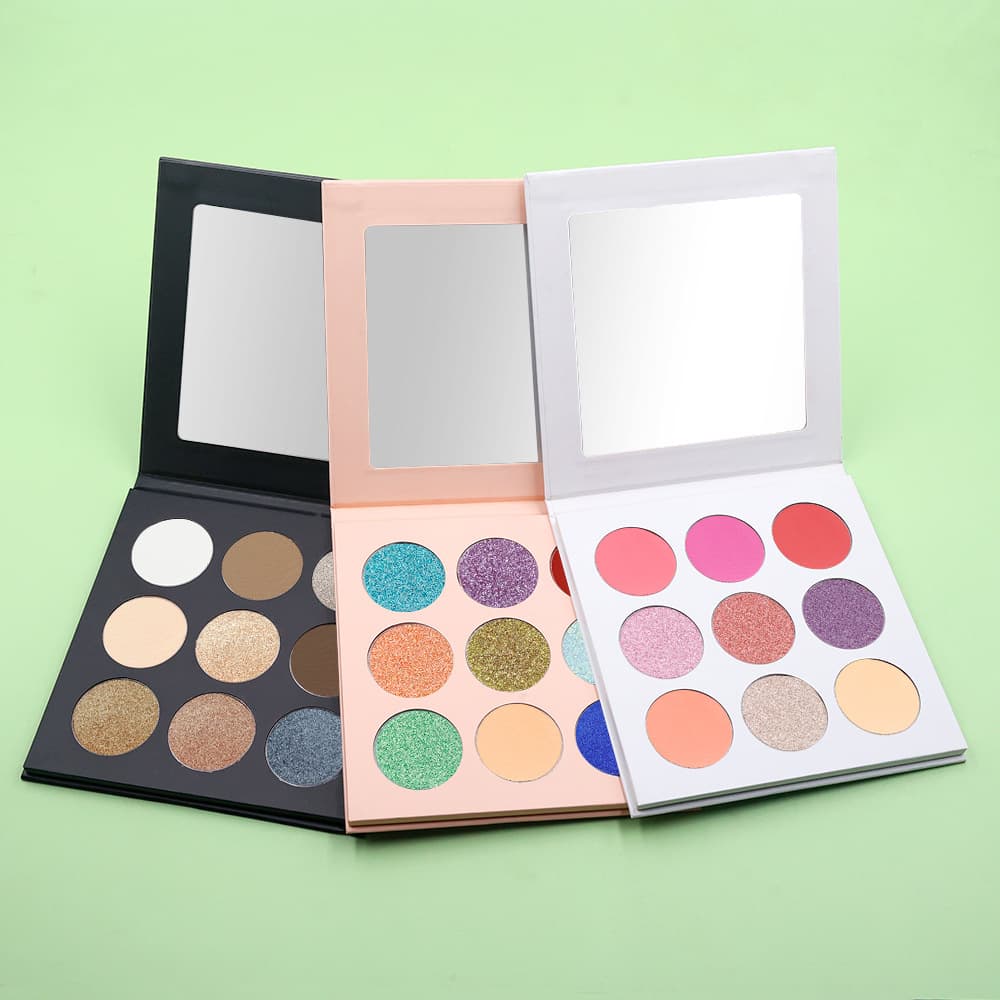 36mm Eyeshadow Palette 9-Pan DIY No Logo Export Eyeshadow Palette Shimmer Matte Glitter