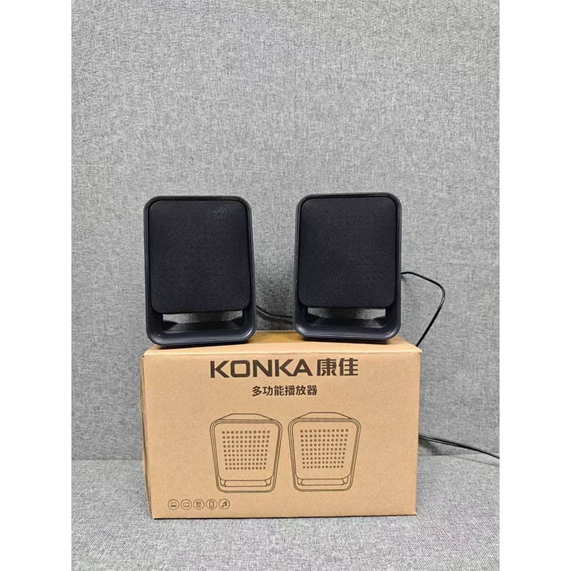 Konka KF32 Wired Desktop Speakers for Business Office, Home Leisure, Sports Gaming, Computer Universal USB+3.5mm