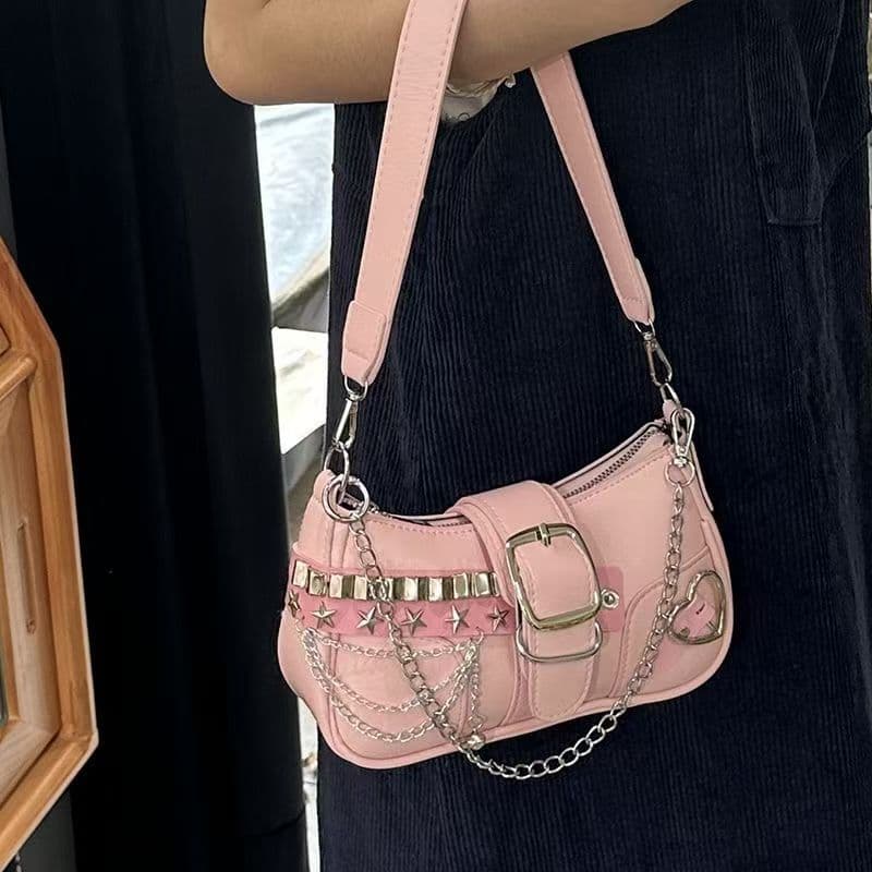 Sunlight Want Original Sweet Spicy Bag Chain Sweet Cool Girl Y2K Niche Design Millennium Spice Girl New Moon Underarm Bag Summer