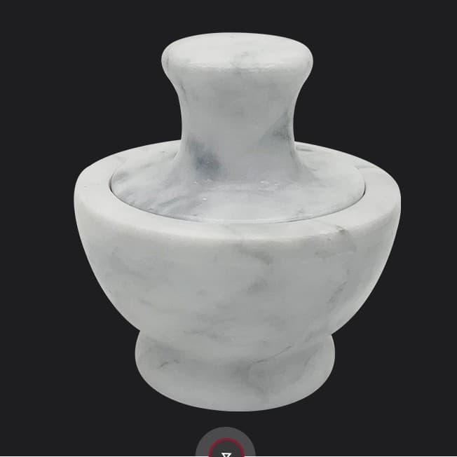 Mushroom Head Grinder Marble Garlic Masher Garlic Mortar Garlic Bowl Garlic Grinder Garlic Crusher Garlic Smasher Garlic Grinding Bowl