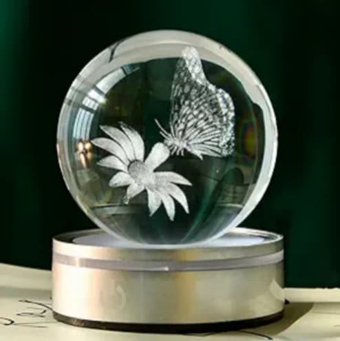 Creative Crystal Ball Night Light Office Home Desktop Decor Small Ornament Manufacturer Direct Sales Cross-border Exclusive