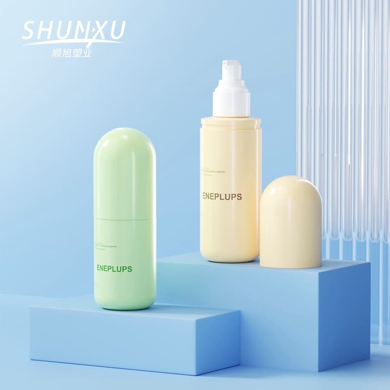 Plastic 100ml150ml capsule type sub-bottle skin care product setting spray bottle sunscreen lotion press empty bottle