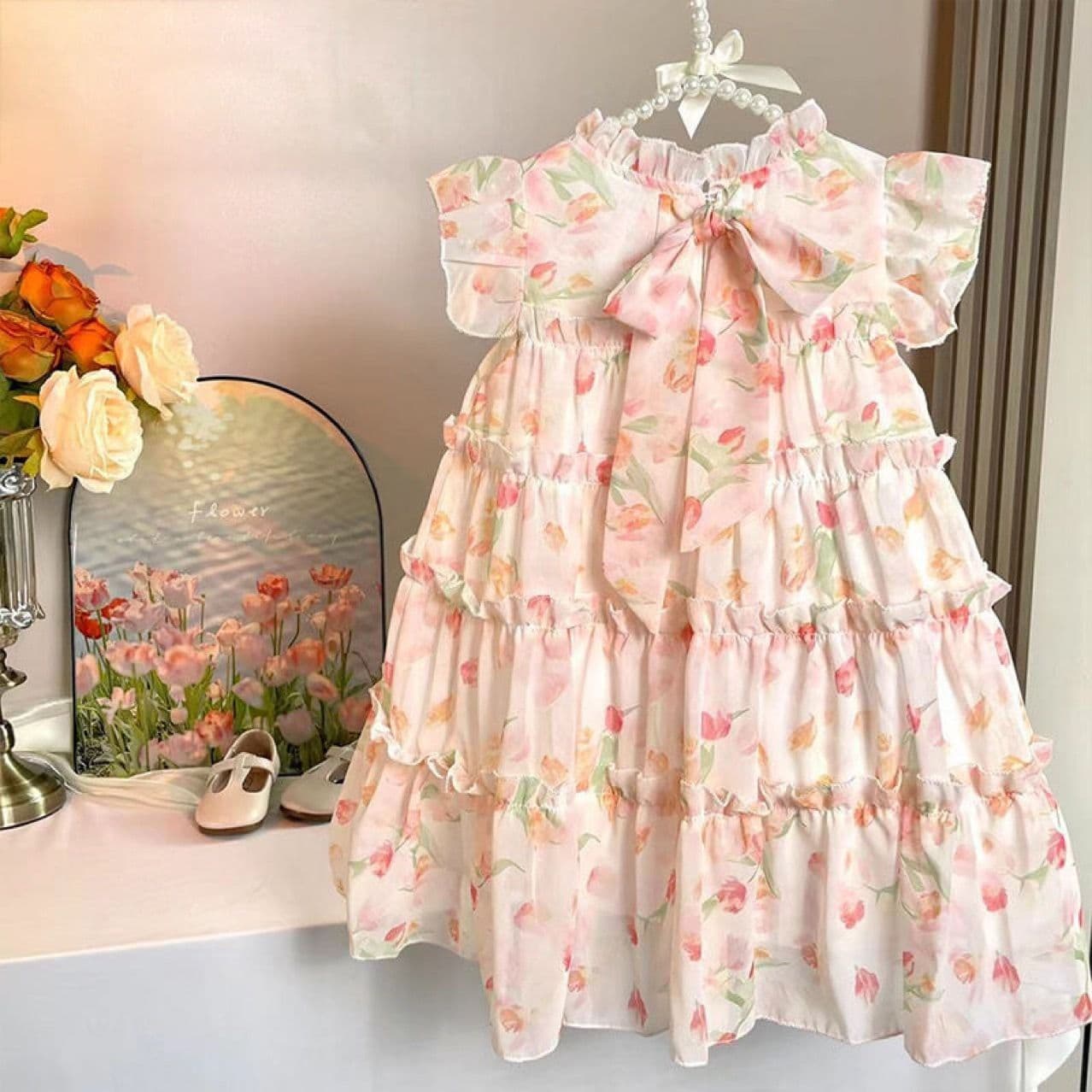 New Girls Summer Dress 2025 Korean Style Fashionable Children's Dress Fairy Princess Dress Wholesale