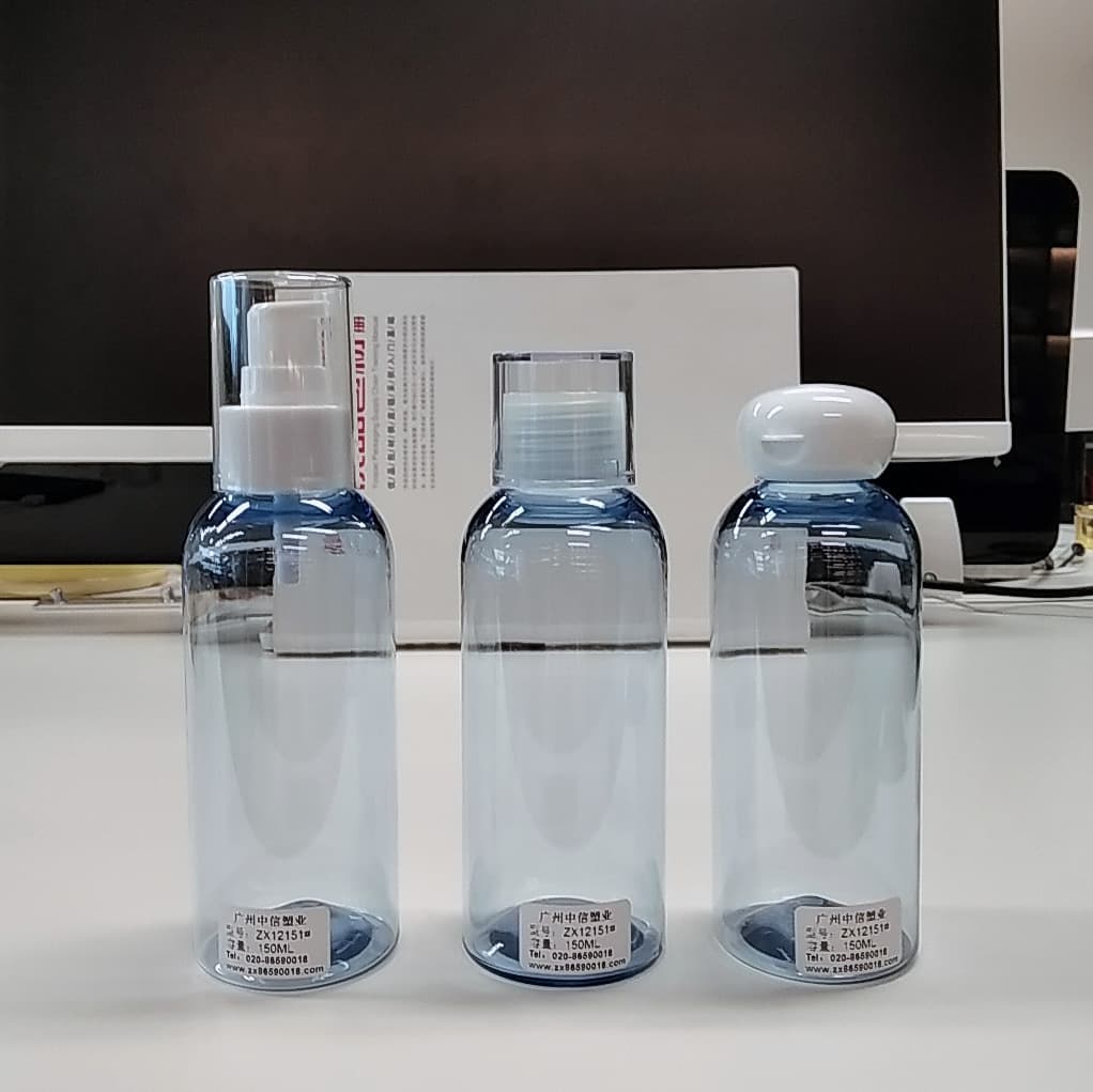 Factory Direct 150ml Skincare Set PET Plastic Spray Body Lotion Press Flip Rotating Travel Bottles