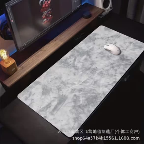 Cross-border Amazon Simple Premium Mouse Pad Crystal Velvet Diatom Mud Desk Mat Office Gaming Mouse Pad