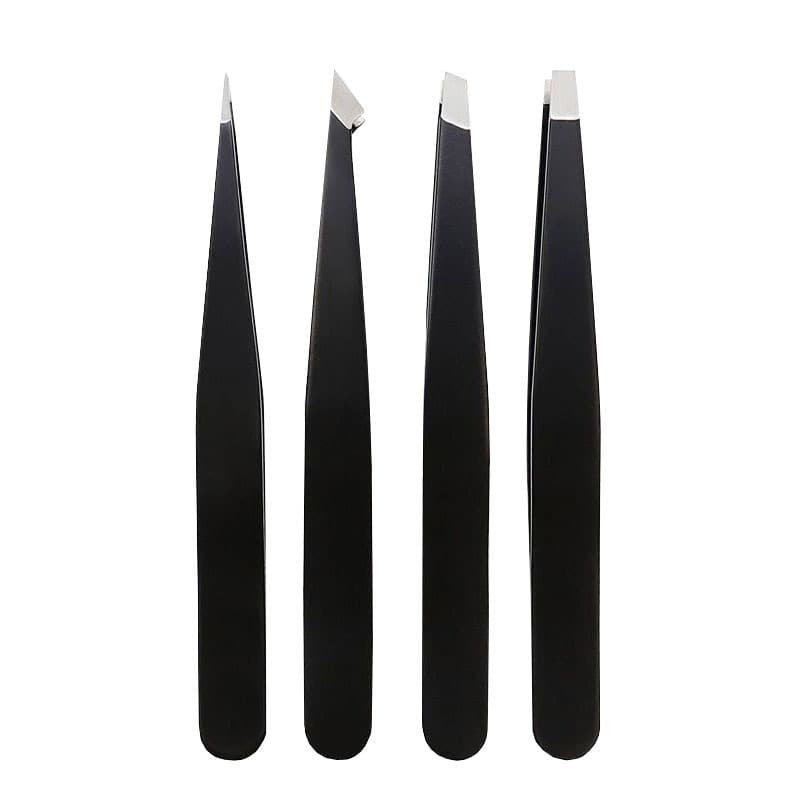 Eyebrow clip, small tweezers, hair plucking pliers, eyebrow clips, beard plucking, false eyelashes, tweezers set, eyebrow trimming knife