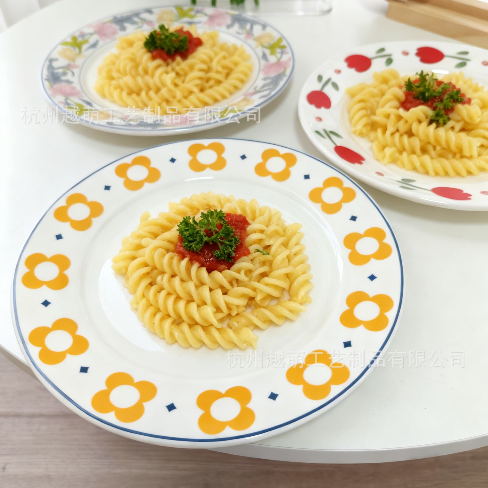 8-inch Plate Ins Style Tableware, Vegetable Plate, Pastry Plate, Snack Plate, Dessert Plate, Fruit Plate, Salad Plate