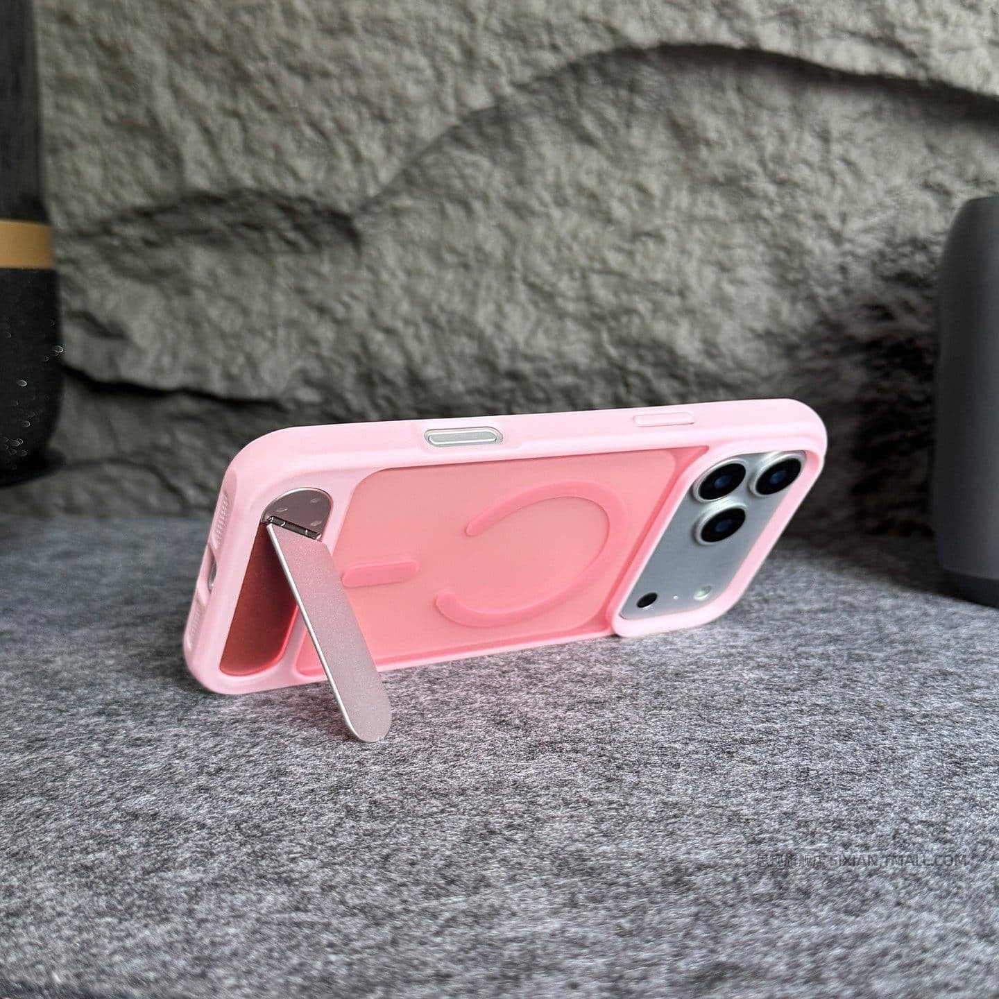 iPhone 18 PRO MAX Skin-Feel Invisible Magnetic Bracket Phone Case Compatible with Apple 17 Full-Body PC Hard Protective Cover