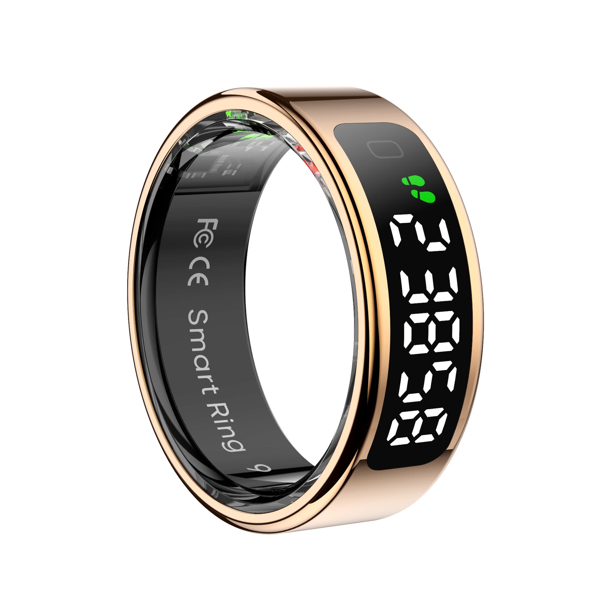R11 (Qring) Smart Ring with Display, Wireless Charging, Gesture Control, Sleep, Heart Rate, Step, and Calorie Tracking NEW