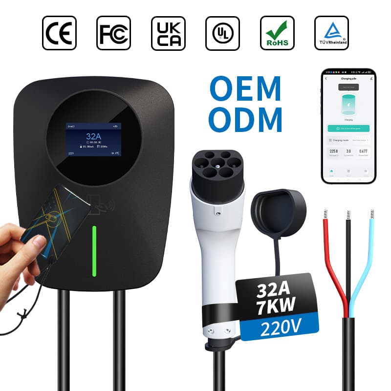 Cross-border Export National Standard GB/T Pure Copper Charging Gun 3.5kW Car Charging BYD Wall-mounted Charging Pile