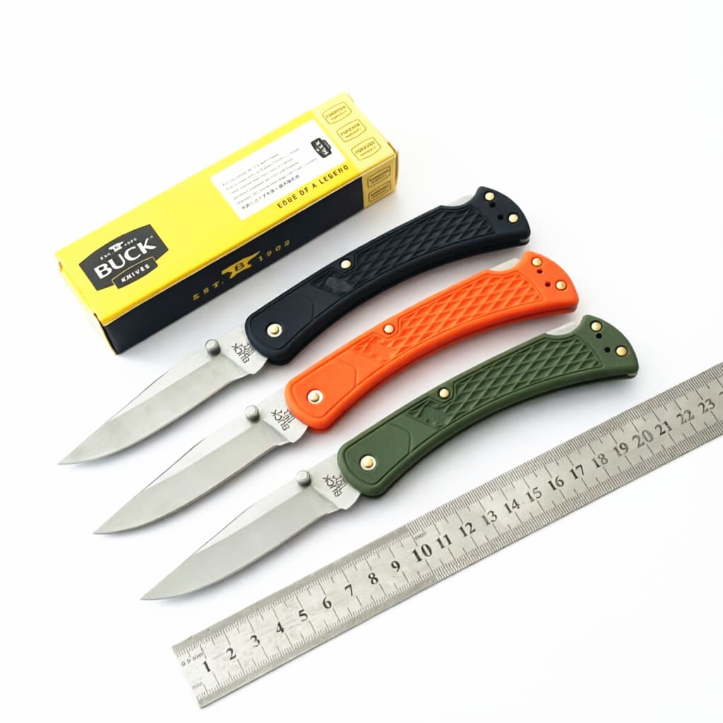 Cross-border Buck 110 nylon handle outdoor folding knife pocket knife self-defense knife mini knife multi-function pocket knife