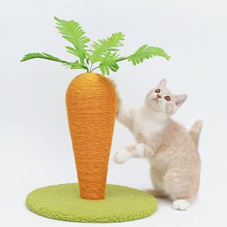 Cat Scratching Board Vertical Cat Scratching Post Cat Pet Cat Climbing Frame Carrot Cat Climbing Column Cat Scratching Carrot Toy