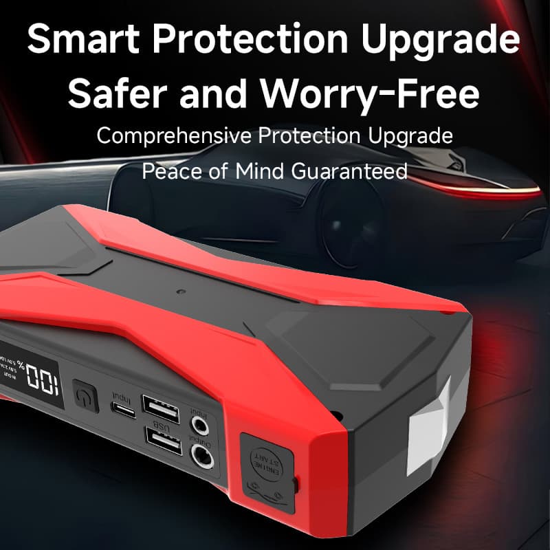 Car emergency starting power supply 12V battery rescue battery multi-function emergency starting power supply with air pump