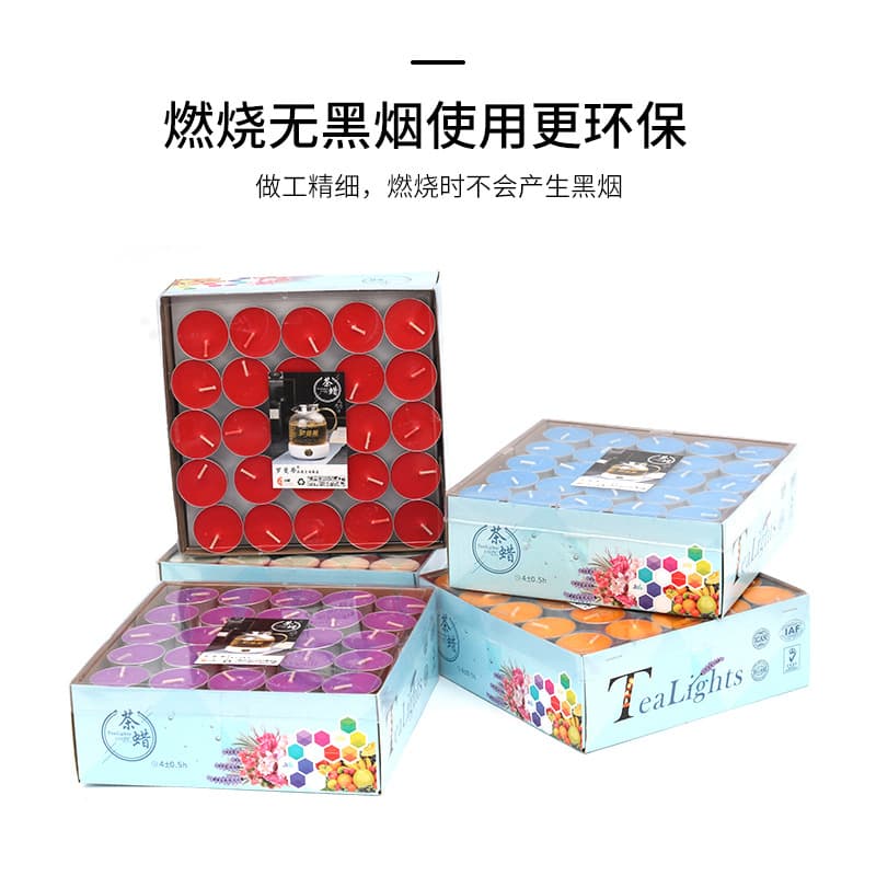Tea Light Candles for Tea Warmer, Household Aromatherapy Small Candles, Romantic KTV Birthday Candles, Smokeless Ghee Wax Wholesale