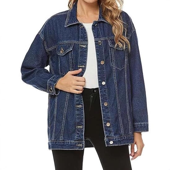 Retro denim jacket for women 2025 autumn European and American new fashionable lapel loose casual washed jacket top
