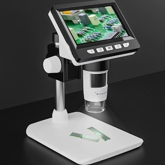 Factory Direct 4.3-Inch HD Screen Digital Microscope 1000X Electronic Microscope with Screen for Industrial Repair and Students