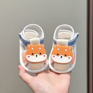 Summer Newborn Shoes for 0-1 Year Old, Soft Sole Baby Sandals for 8-Month-Old Girls, Non-Slip Walking Cloth Shoes for Infants
