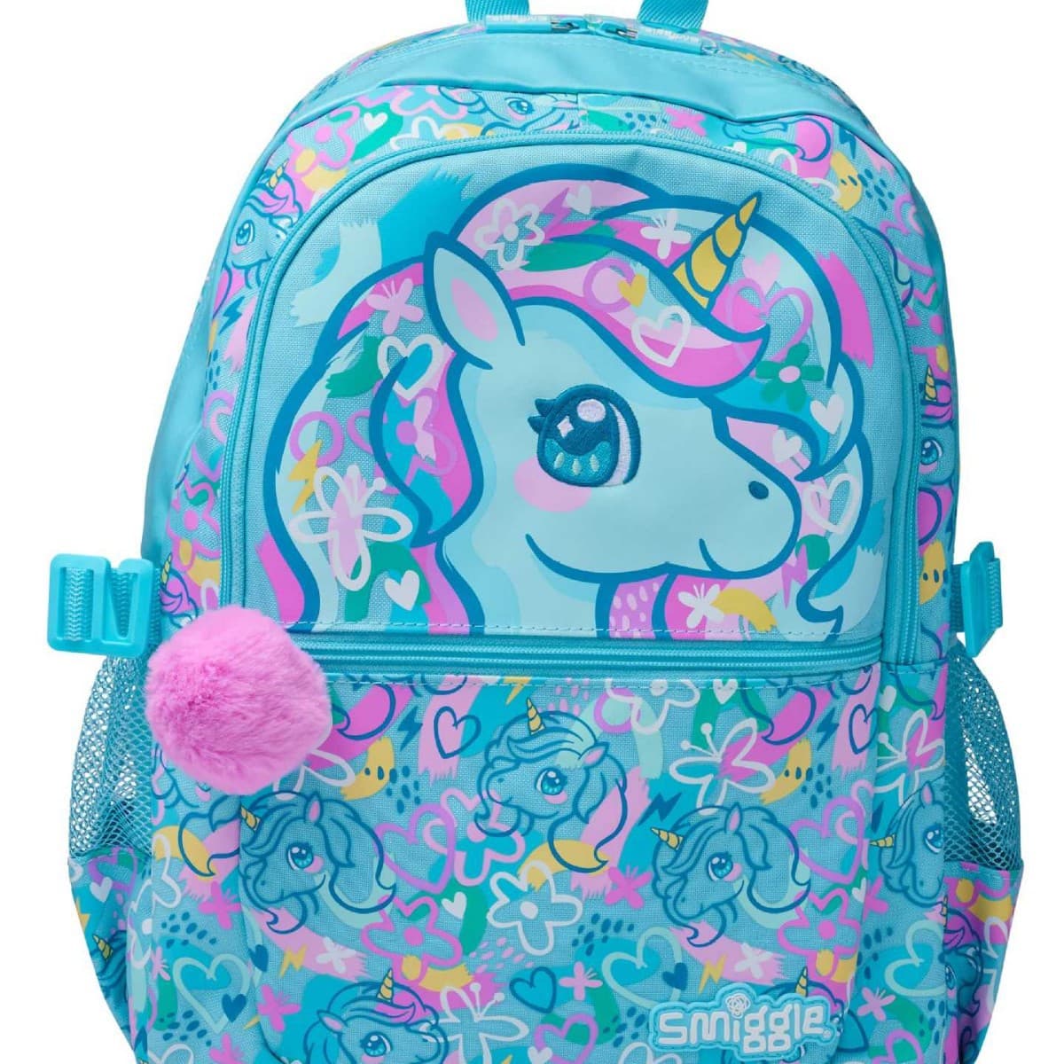 Australia Smiggle Large Backpack for Kids, Extra Large Capacity, Cartoon Outdoor Casual Bookbag for Primary and Secondary School Students