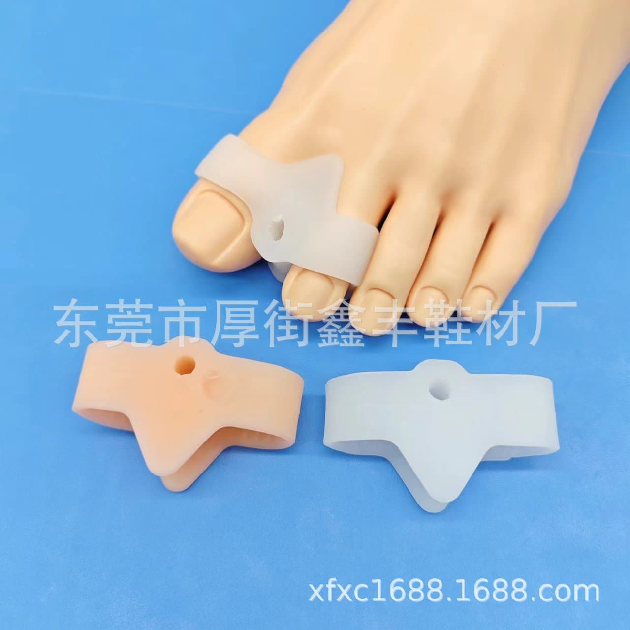 New Double-Hole Toe Separator, Big Toe Bunion Corrector, Upgraded Double-Ring Overlapping Toe Correction SEBS Separator