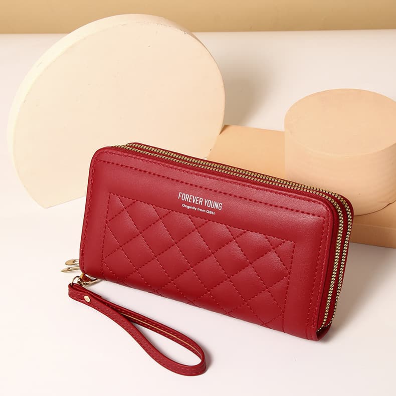 Women's Long Wallet 2026 New Style Simple Fashion Double Zipper Large Capacity Multi-function Clutch Bag Double Layer Billfold