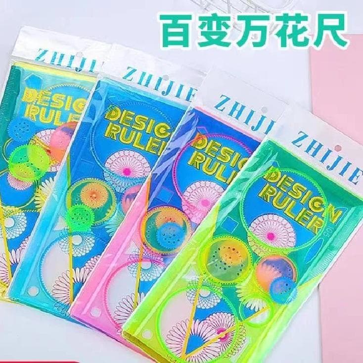Variety of colorful rulers, creative colorful rulers, versatile drawing board rulers for children and students to draw pictures and paint colorful rulers set rulers