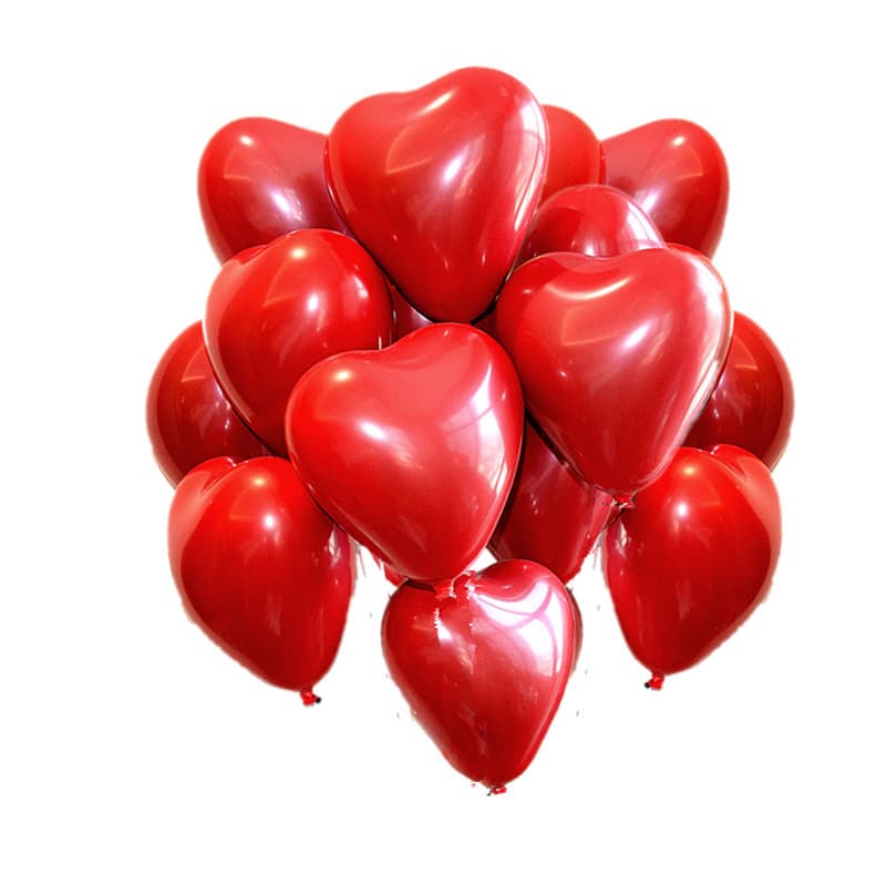 Ruby Red Gold Balloon Decoration for Wedding Birthday Party Opening Anniversary Celebration Scene Atmosphere Supplies
