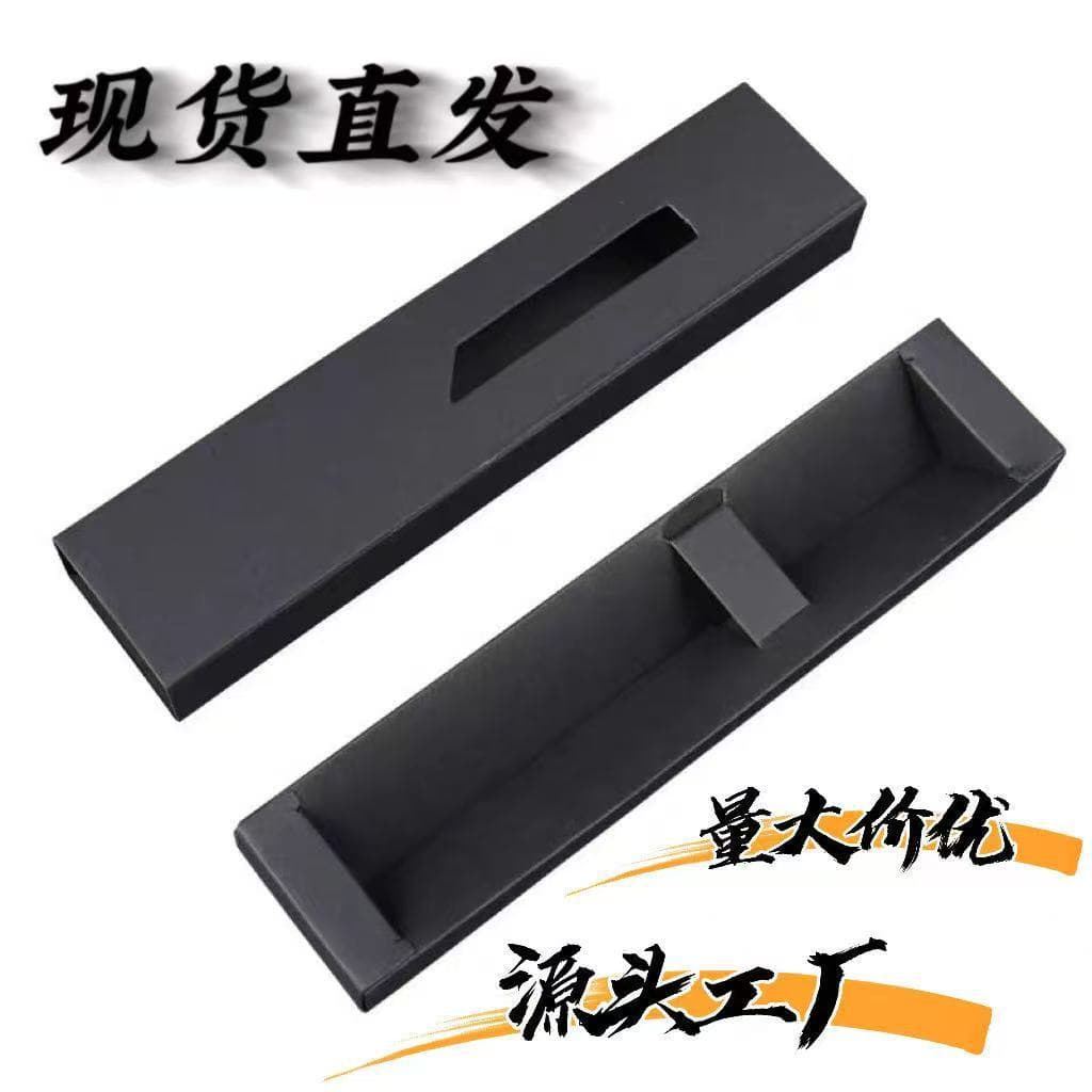 Ready stock pen boxes, paper window pull-out boxes, foldable pen boxes, pen packaging boxes, factory direct with custom logo