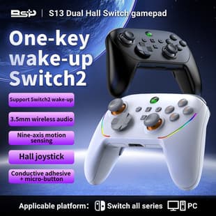 S13 Bluetooth Game Controller PC Switch Full Series C-Button Voice Dual Hall Joystick Switch2 Controller
