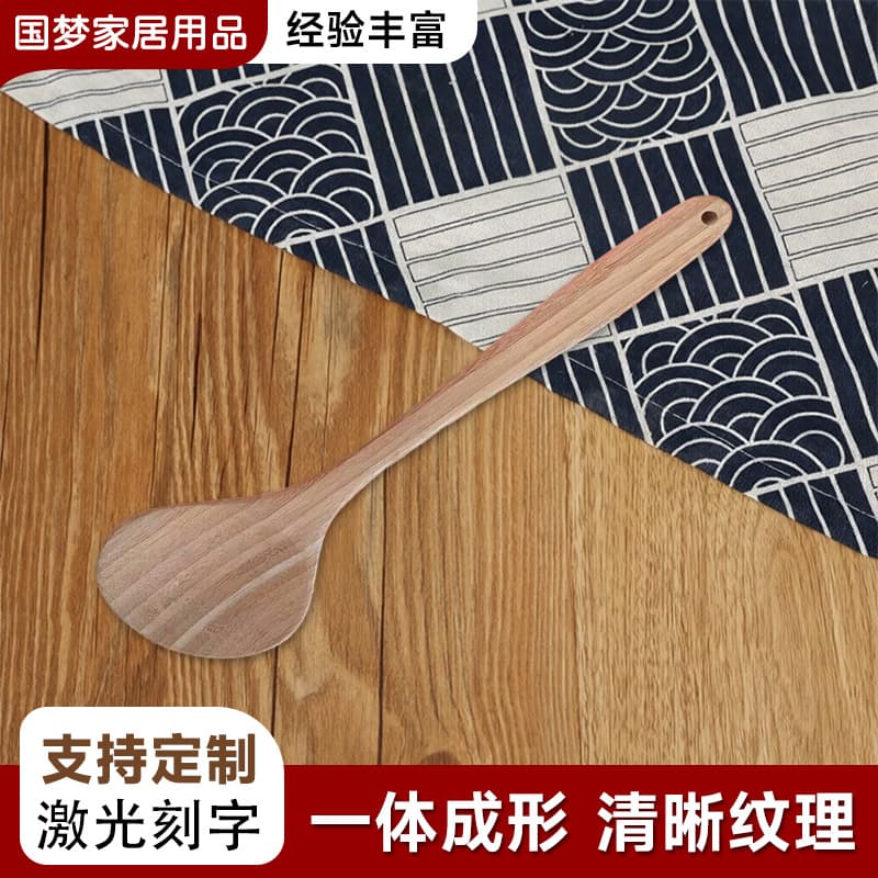 Western Kitchen Salad Spoon Wooden Utensil Export Household Wooden Spoon Maple Stirring Spoon Kitchen Wooden Tableware Custom