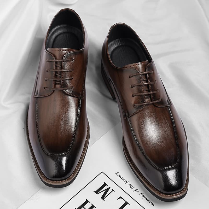 Men's Cross-Border Large Size Leather Shoes Fashion Men's Business Formal Shoes Trendy British Gentleman Shoes Wedding Shoes Drop Shipping