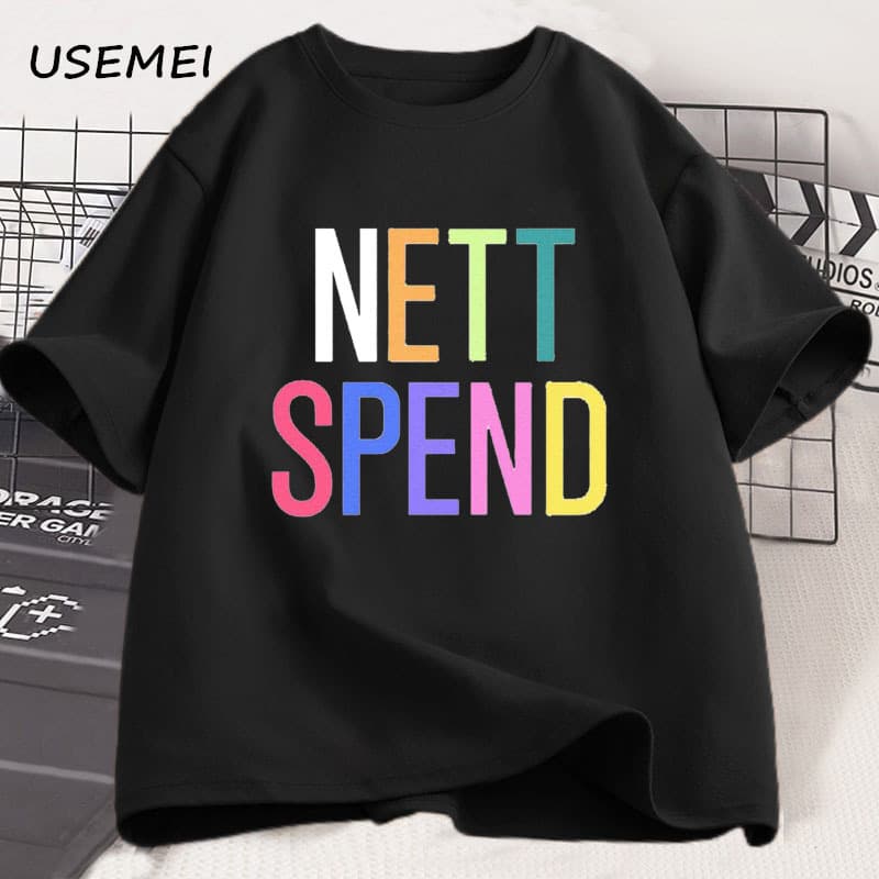 Nettspend T-Shirt Tee Tour Merch Y2K Clothes Men Casual Hip